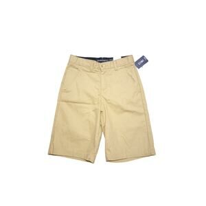 Crown‎ & Ivy Motion Flex NWT Boys size 14 Regular Adjustable waist Tan Shorts